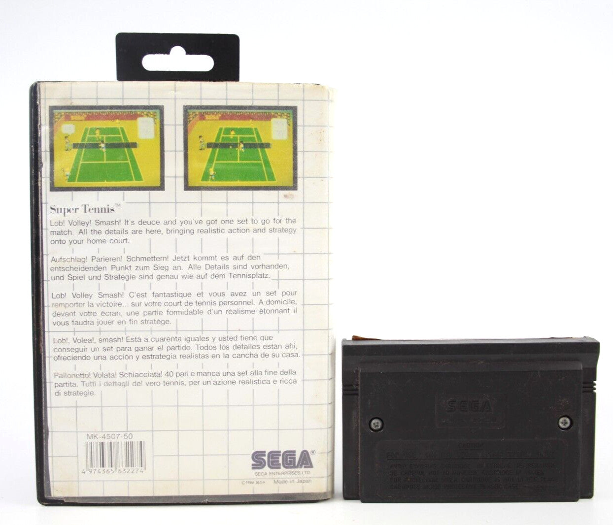Super Tennis - SEGA Master System [PAL] - WITH WARRANTY