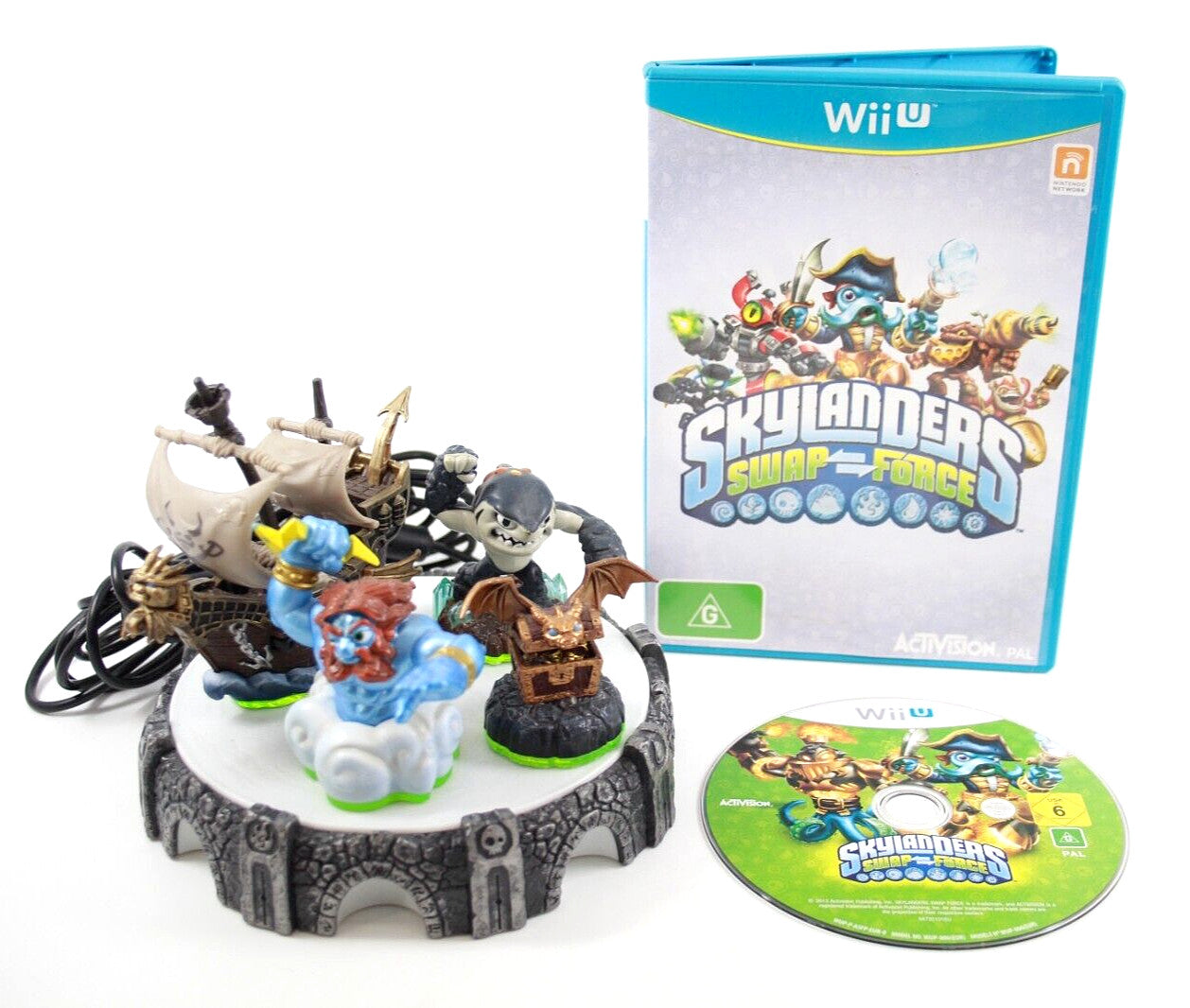 Skylanders Swap Force/Portal of Power + 4 Figs- Nintendo Wii U [PAL] - WARRANTY