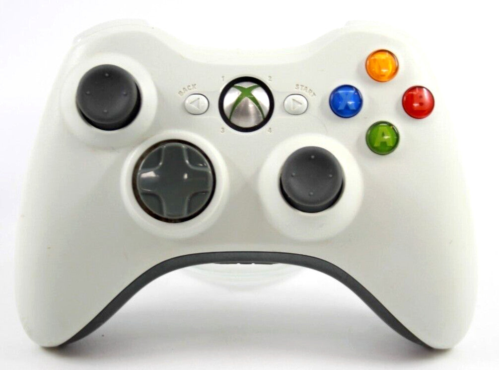 Genuine, Official Microsoft Xbox 360 Wireless Controller (White)
