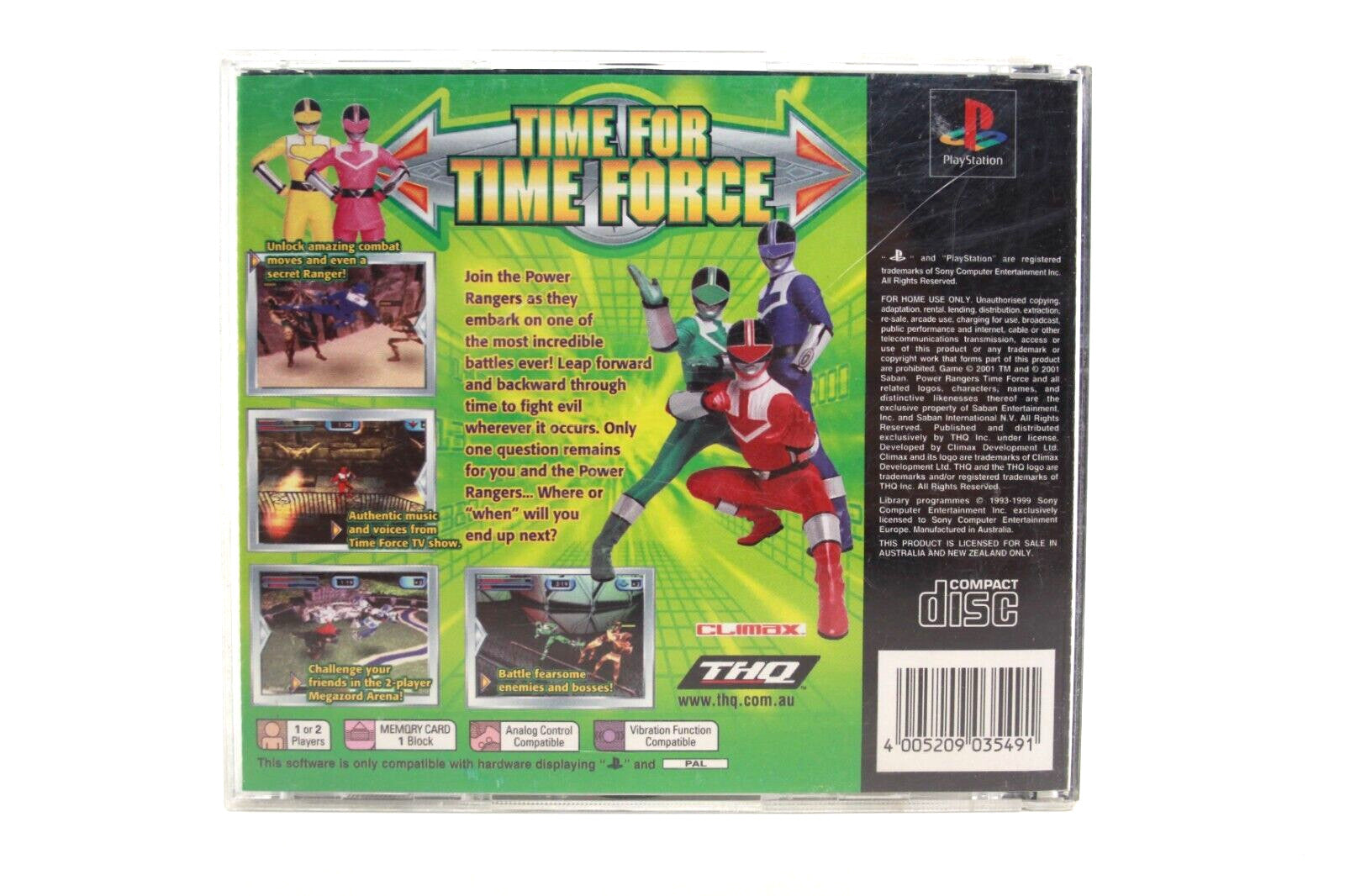 Power Rangers: Time Force - PlayStation 1 (PS1) [PAL] - WITH WARRANTY