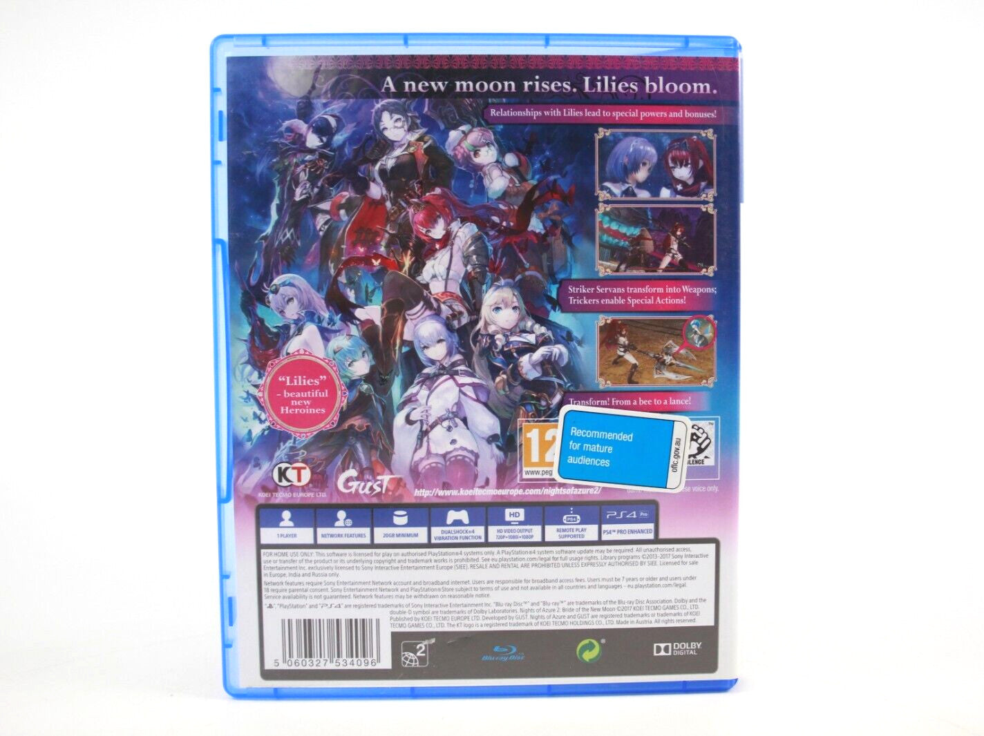 Nights of Azure 2: Bride Of The New Moon - PlayStation 4 (PS4) [PAL] - WARRANTY