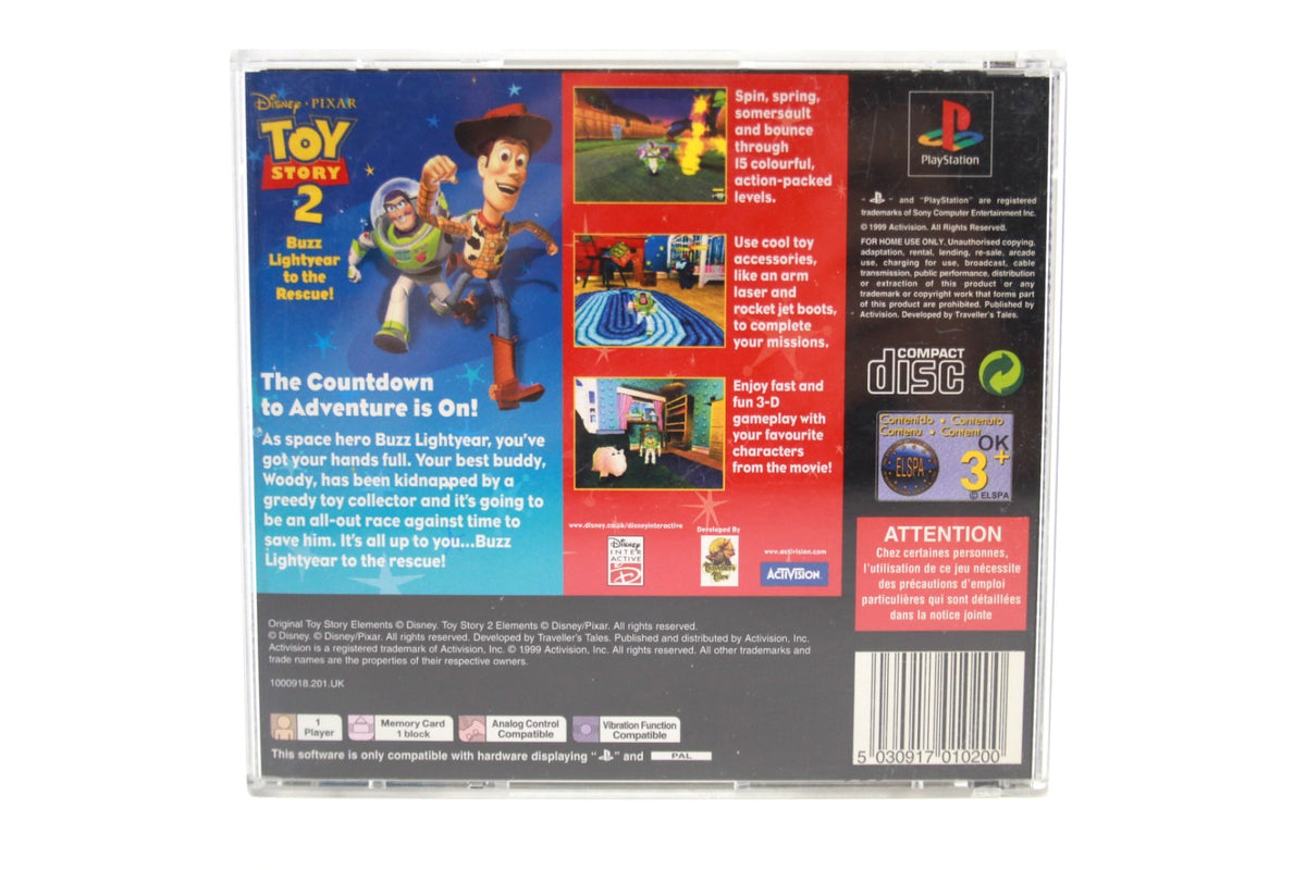 Toy Story 2 Buzz Lightyear To The Rescue - PlayStation (PS1) [PAL] - WARRANTY