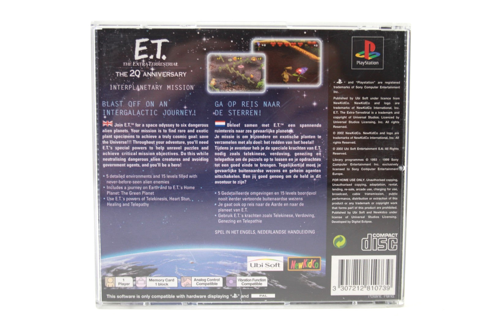 ET Extra Terrestrial - PlayStation (PS1) [PAL] - WITH WARRANTY