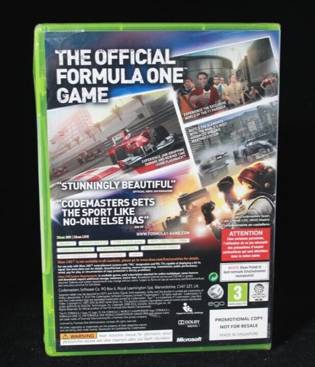 Formula One F1 2010 Promotional - Xbox 360 [PAL]  ***New & Sealed***