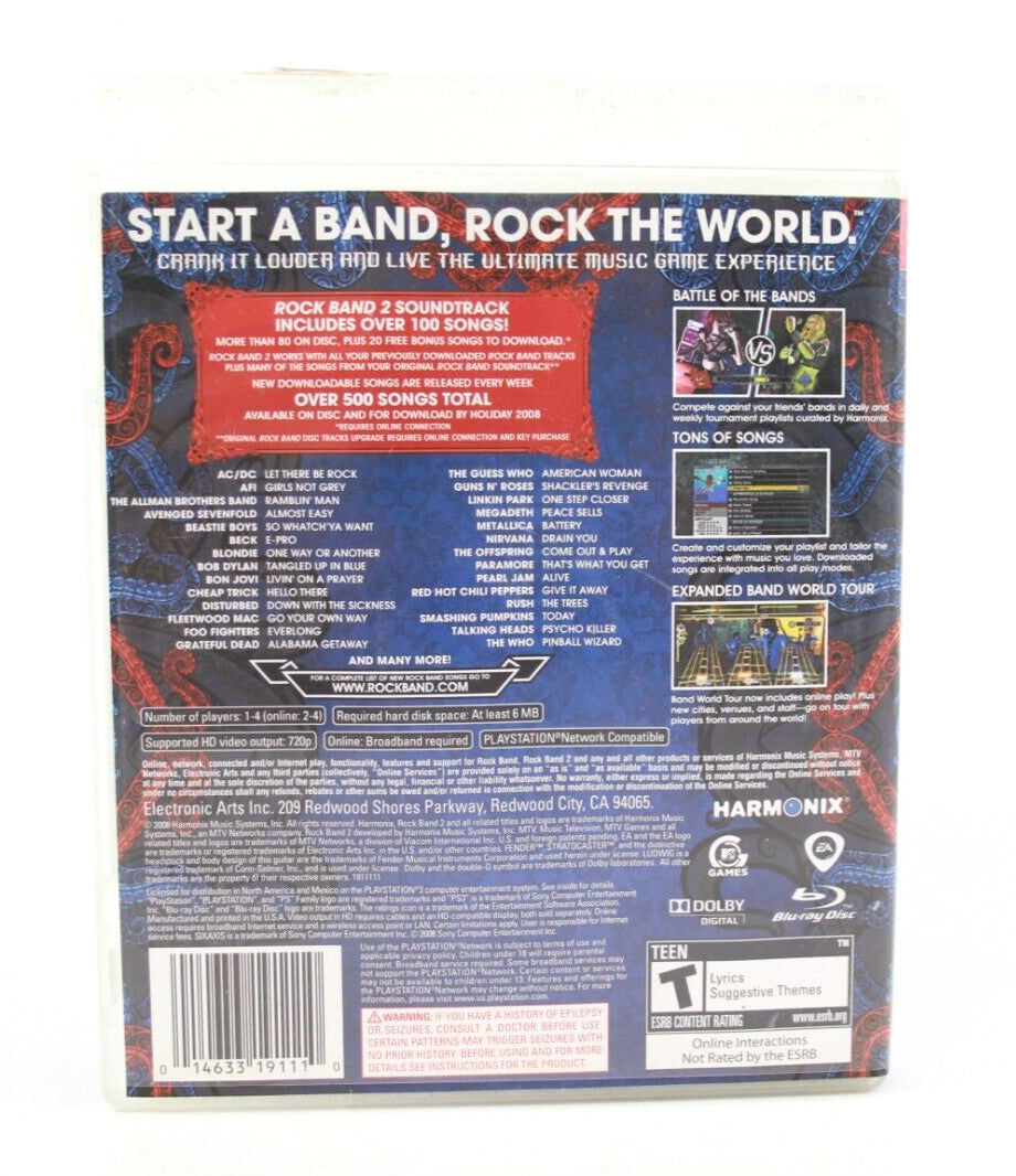 RockBand 2 - PlayStation 3 (PS3) [NTSC-U] - WITH WARRANTY