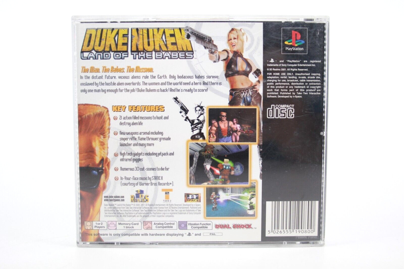 Duke Nukem: Land of the Babes - PlayStation 1 (PS1) [PAL] - WITH WARRANTY