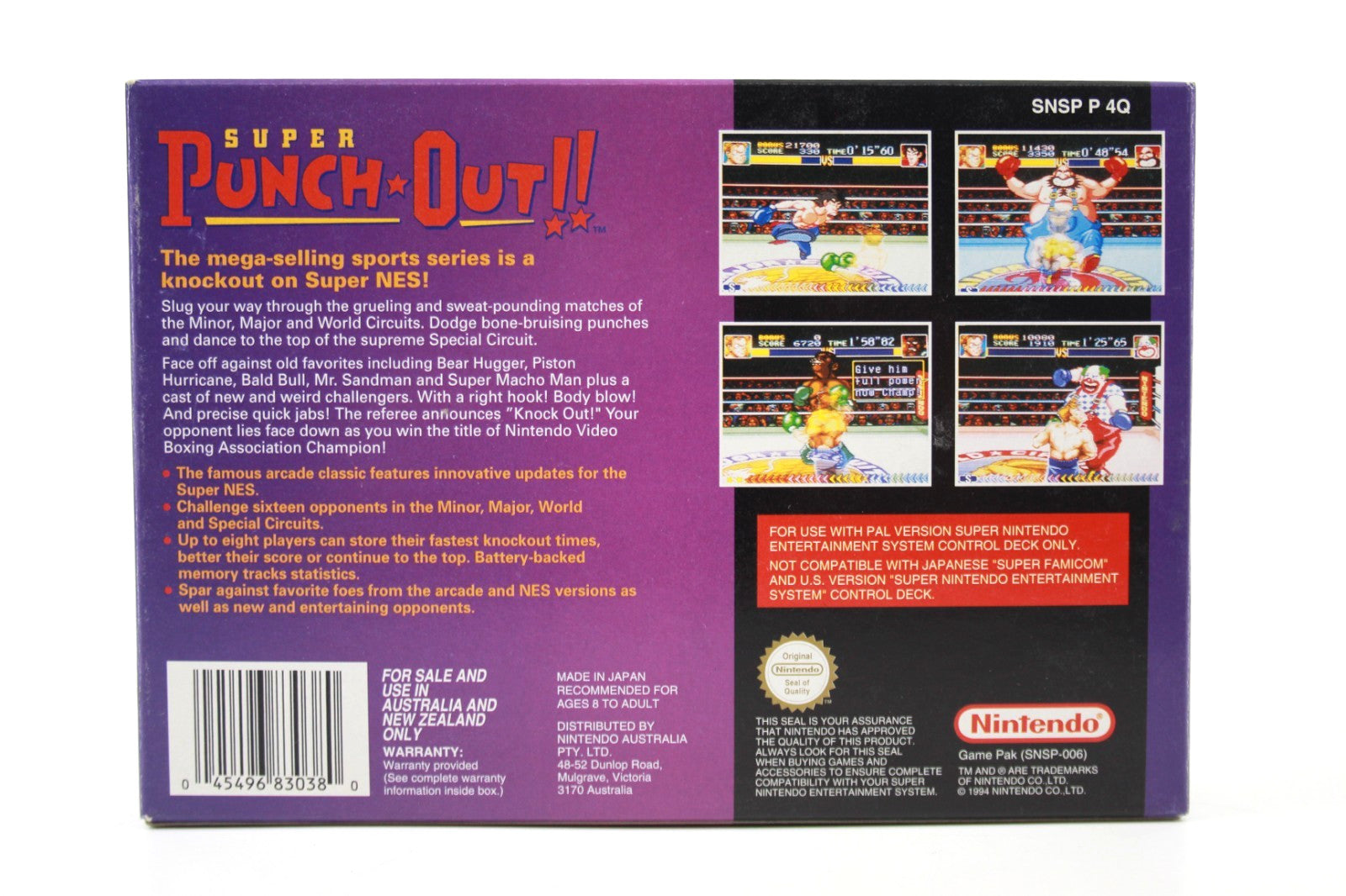 Super Punch Out - Super Nintendo (SNES) [PAL] - WITH WARRANTY