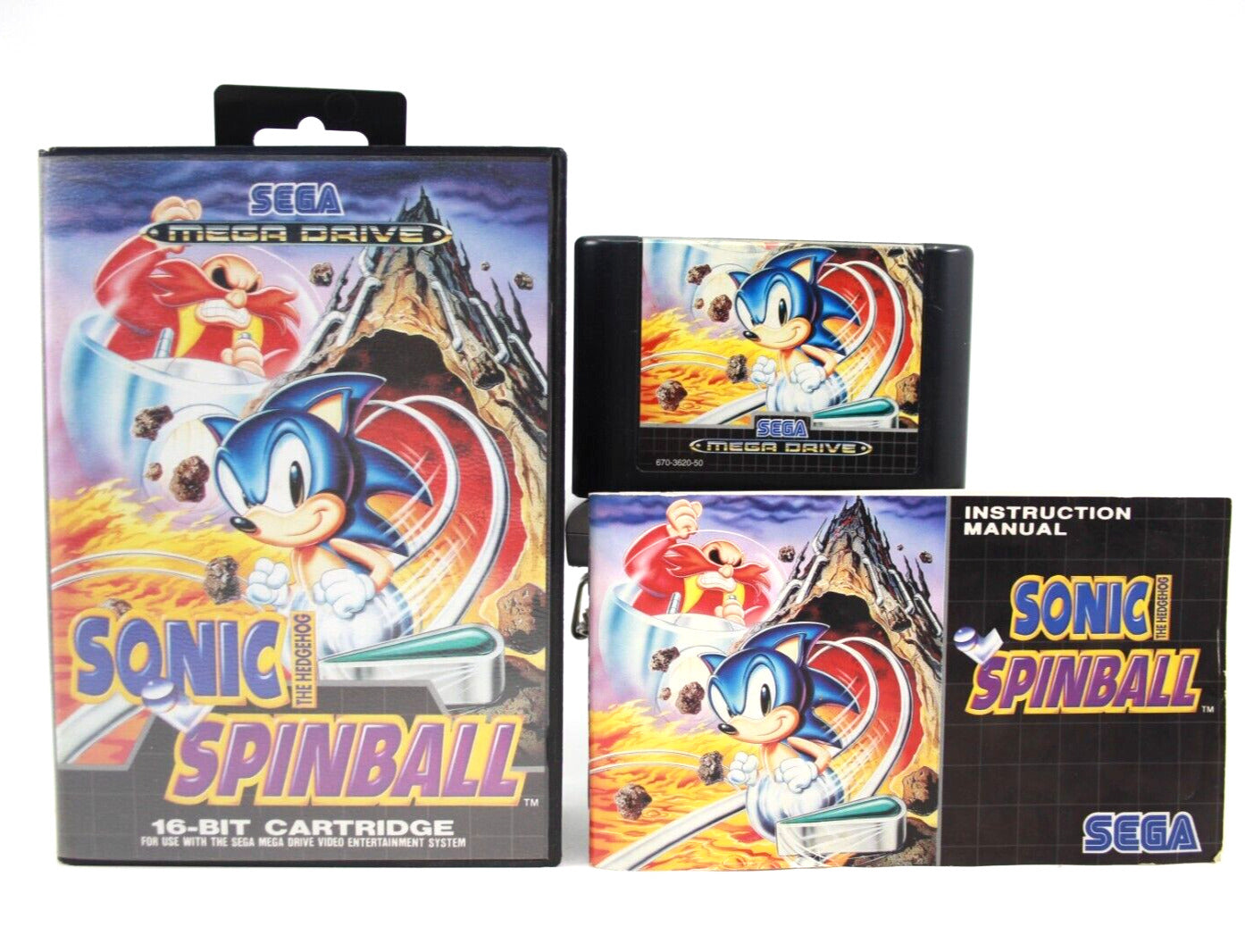 Sonic Spinball - SEGA Mega Drive [PAL] - WITH WARRANTY