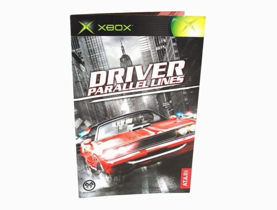 Driver Parallel Lines - Microsoft Xbox Original **MANUAL ONLY** [PAL]