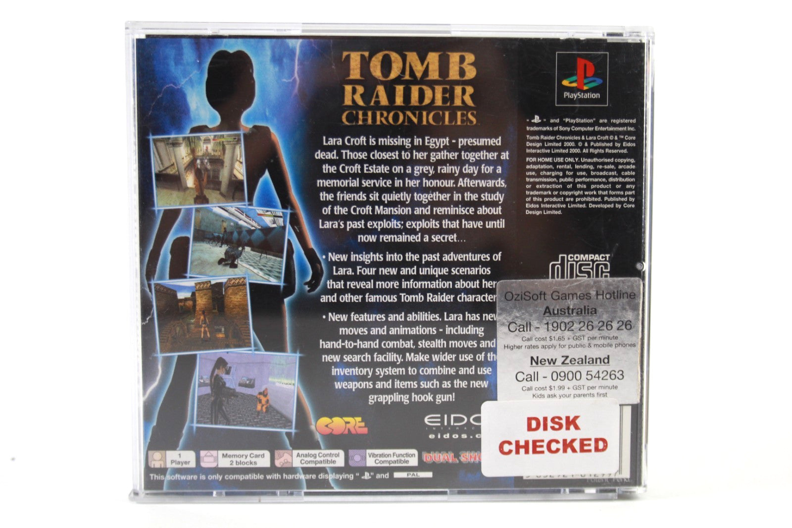 Tomb Raider Chronicles - PlayStation (PS1) [PAL] - WITH WARRANTY
