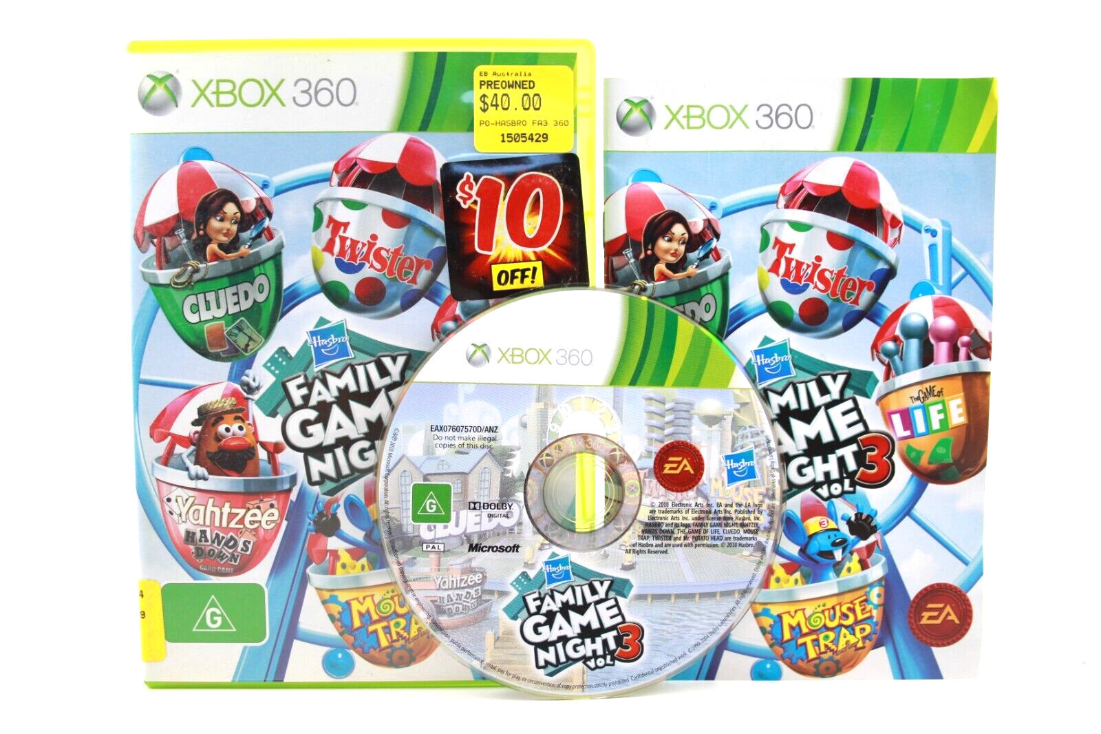 Hasbro Family Game Night  VOL 3  - (Xbox 360) [PAL] - WITH WARRANTY