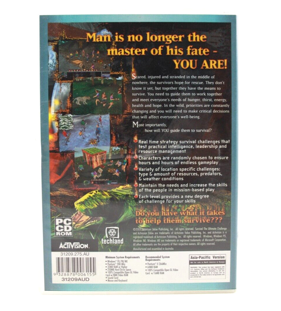 Survival The Ultimate Challenge - PC CD-ROM [PAL] - WITH WARRANTY