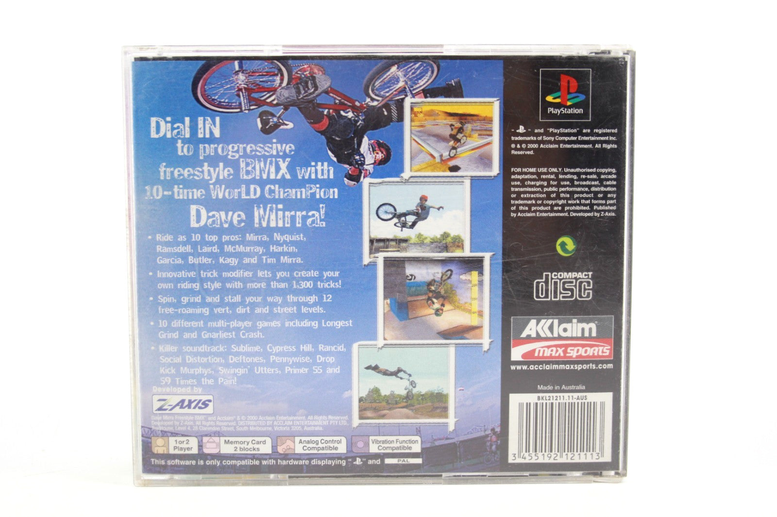 Dave Mirra Freestyle BMX - PlayStation 1 (PS1) [PAL] - WITH WARRANTY