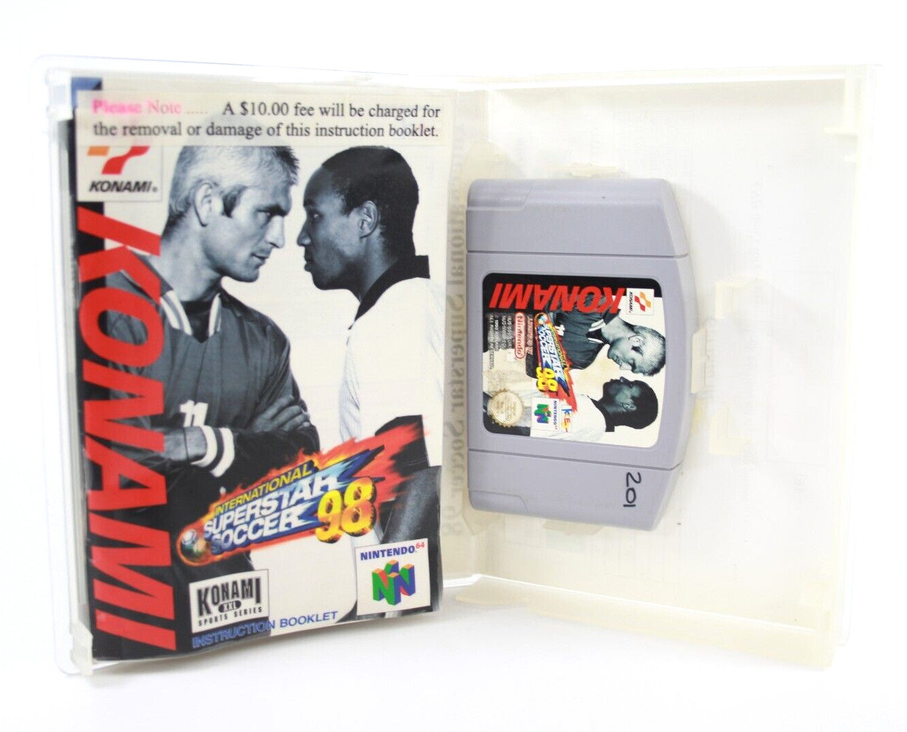 International Superstar Soccer 98 - Nintendo 64 (VHS EX Rental) - WITH WARRANTY