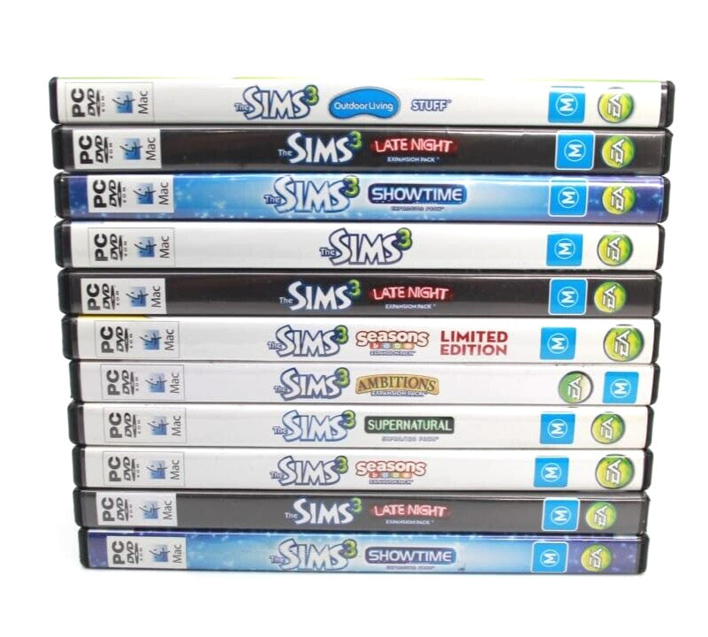The Sims 3 Expansion Pack Bundle x11 Games **NO CODES SEE DESCRIPTION** [PAL]