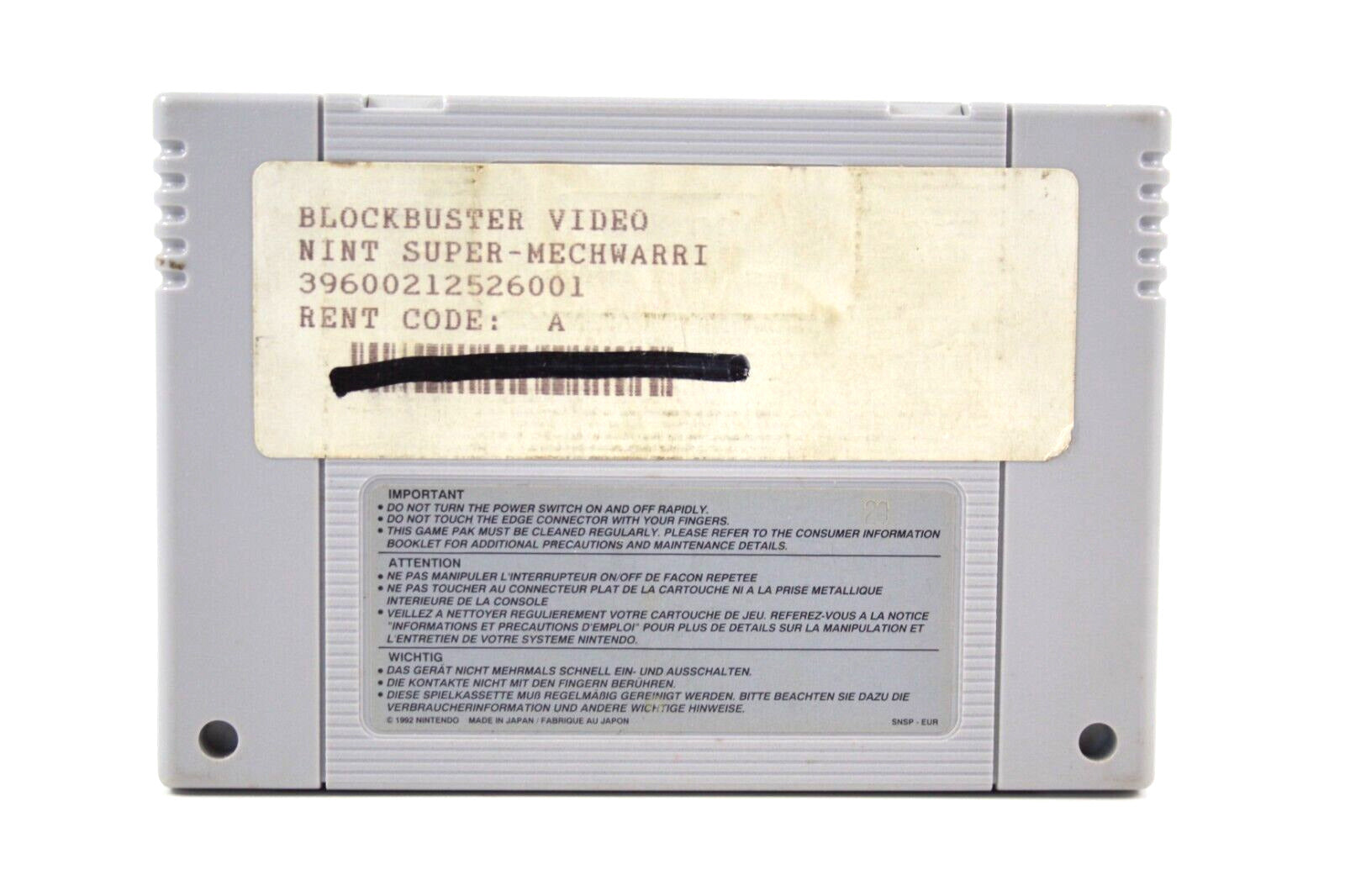 MechWarrior 3050 [CART ONLY] - Super Nintendo (SNES) [PAL] - WITH WARRANTY