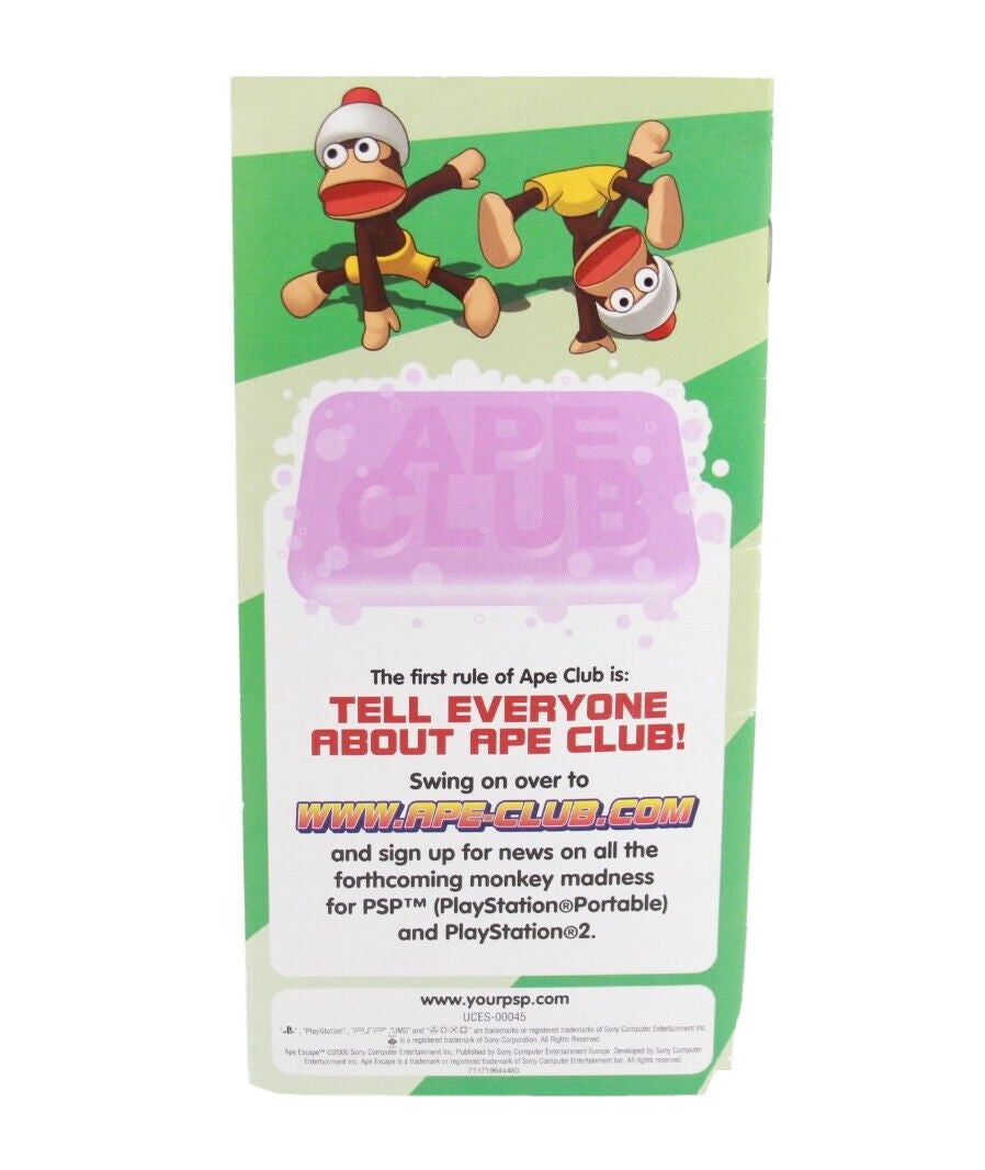 Ape Escape: On the Loose [MANUAL ONLY] - PlayStation Portable (PSP) [PAL]