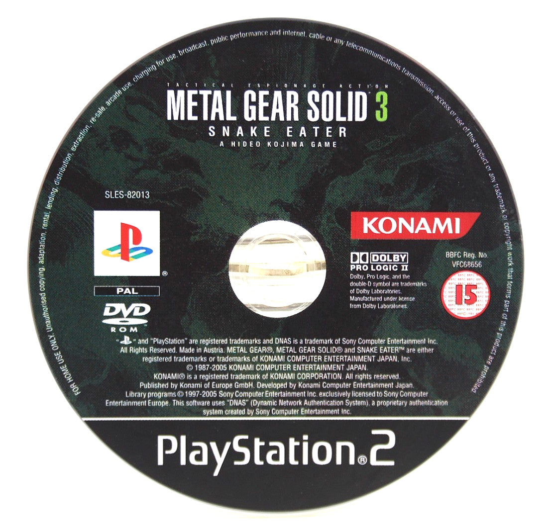 Metal Gear Solid 3: Snake Eater [DISC ONLY] PlayStation 2 (PS2) [PAL] WARRANTY