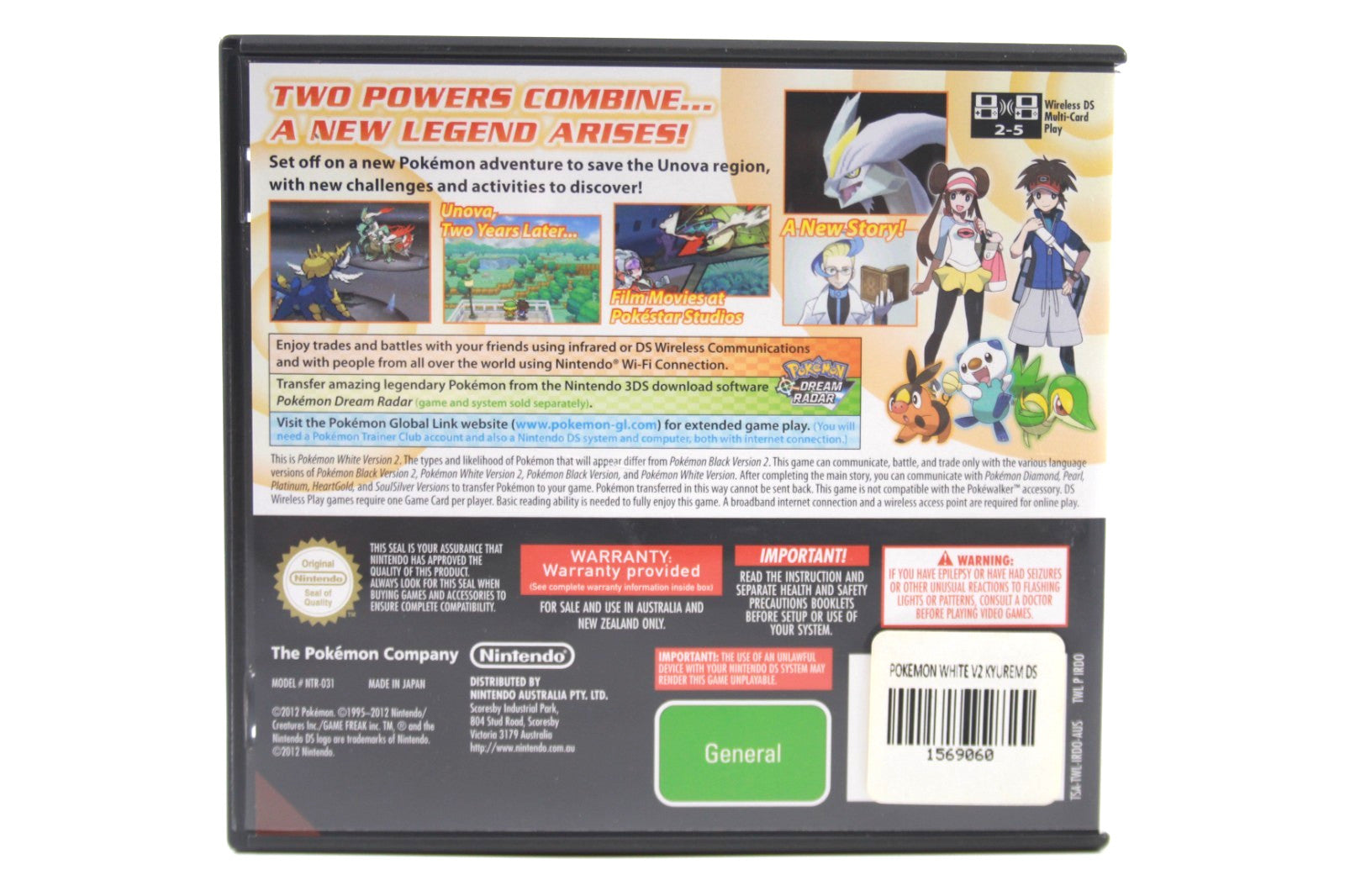 Pokémon: White Version 2 - Nintendo DS [PAL] -WITH WARRANTY
