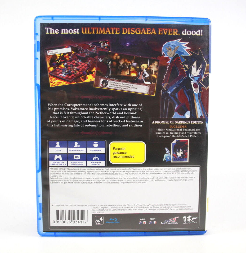 Disgaea 4 Complete + (PS4) [PAL] - WITH WARRANTY