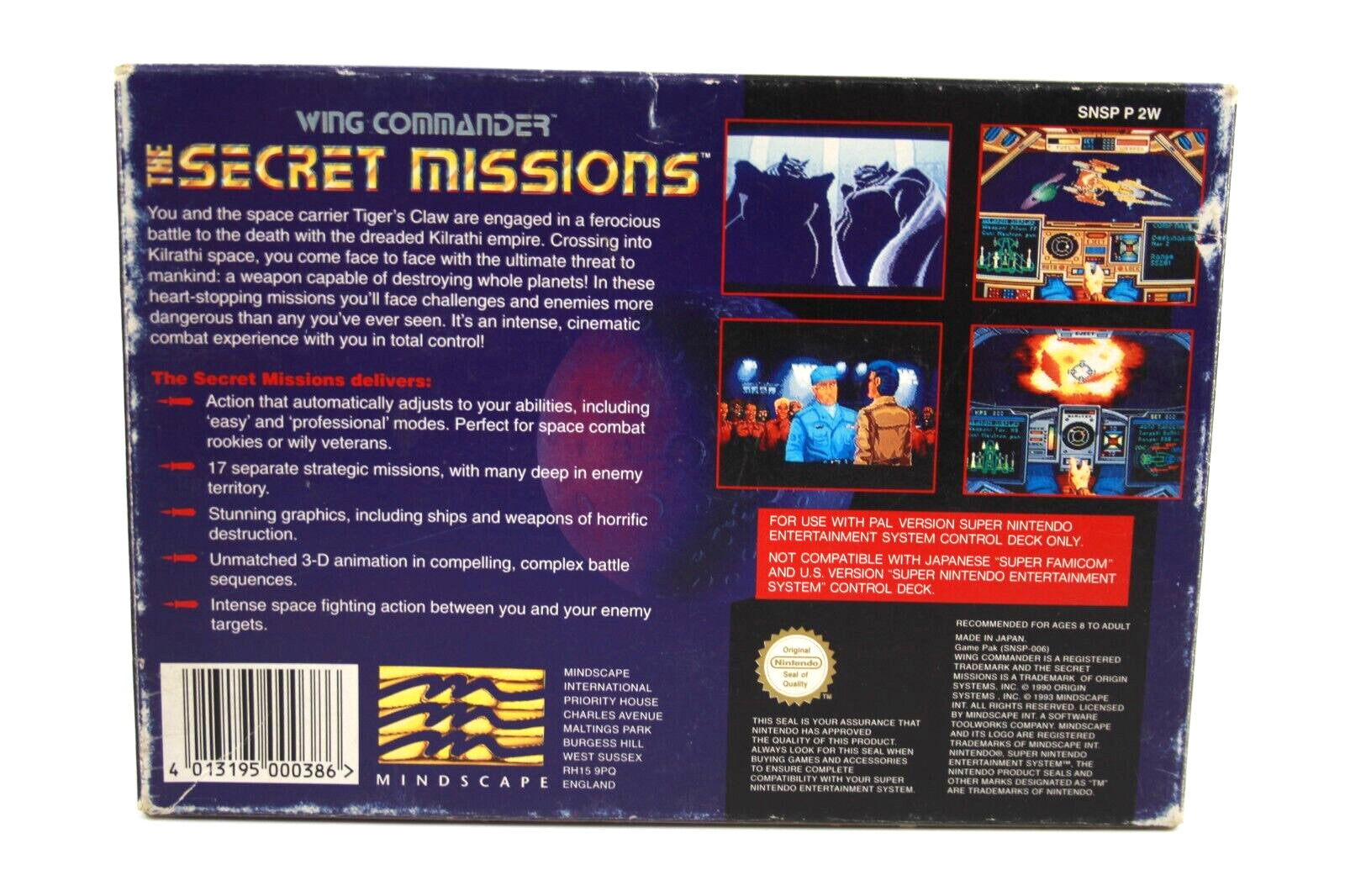Wing Commander: The Secret Missions - Super Nintendo (SNES) [PAL] WITH WARRANTY