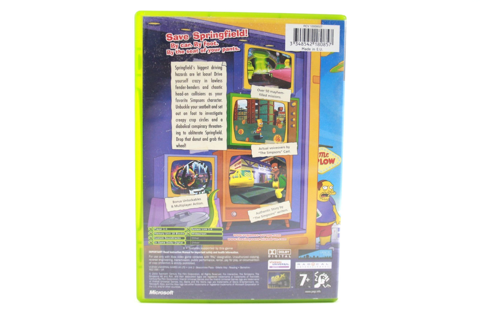 The Simpsons: Hit & Run (BLACK LABEL) - Xbox [PAL] - WITH WARRANTY