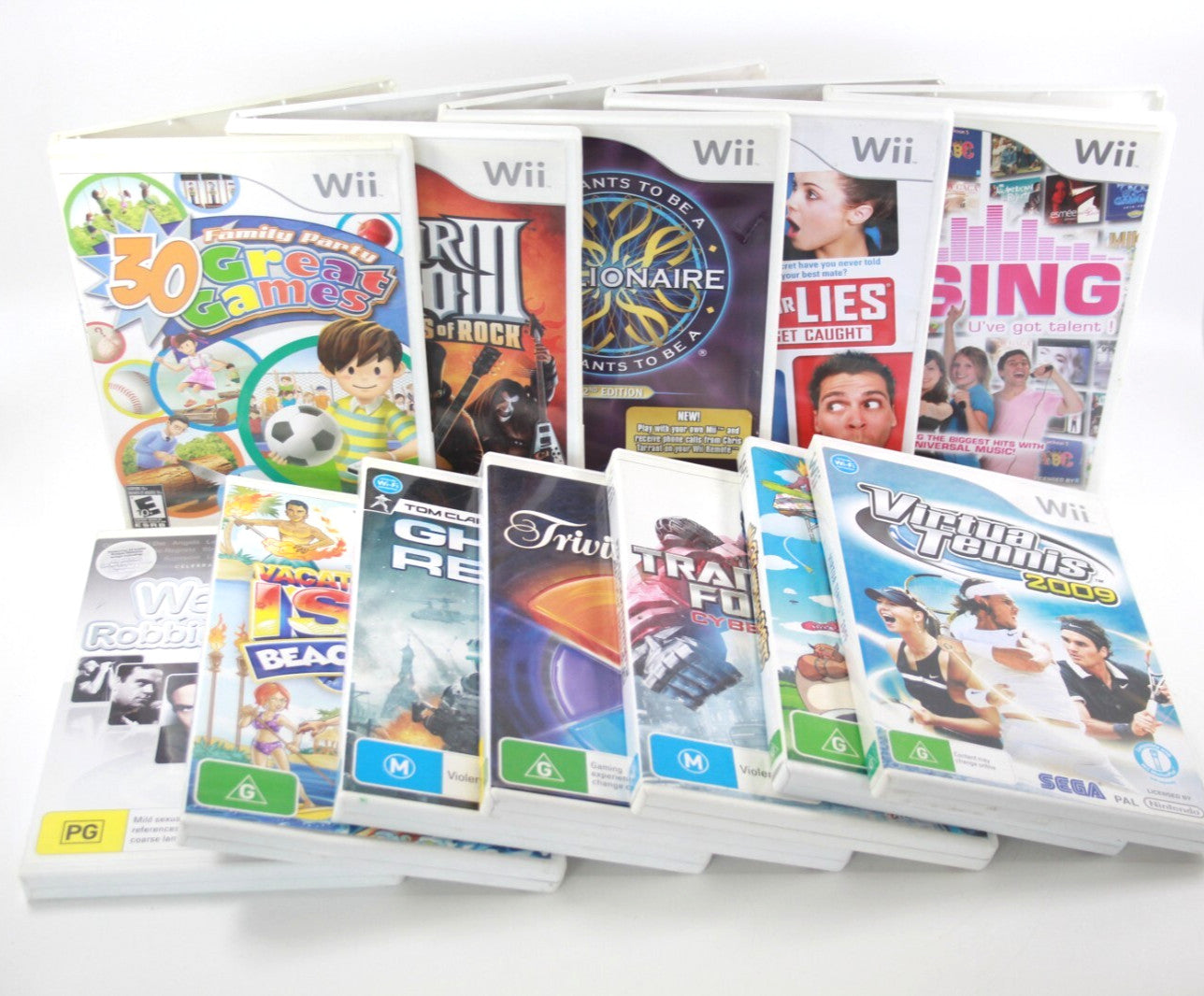 x12 Nintendo Wii Video Game Bundle Lot (12 Games)