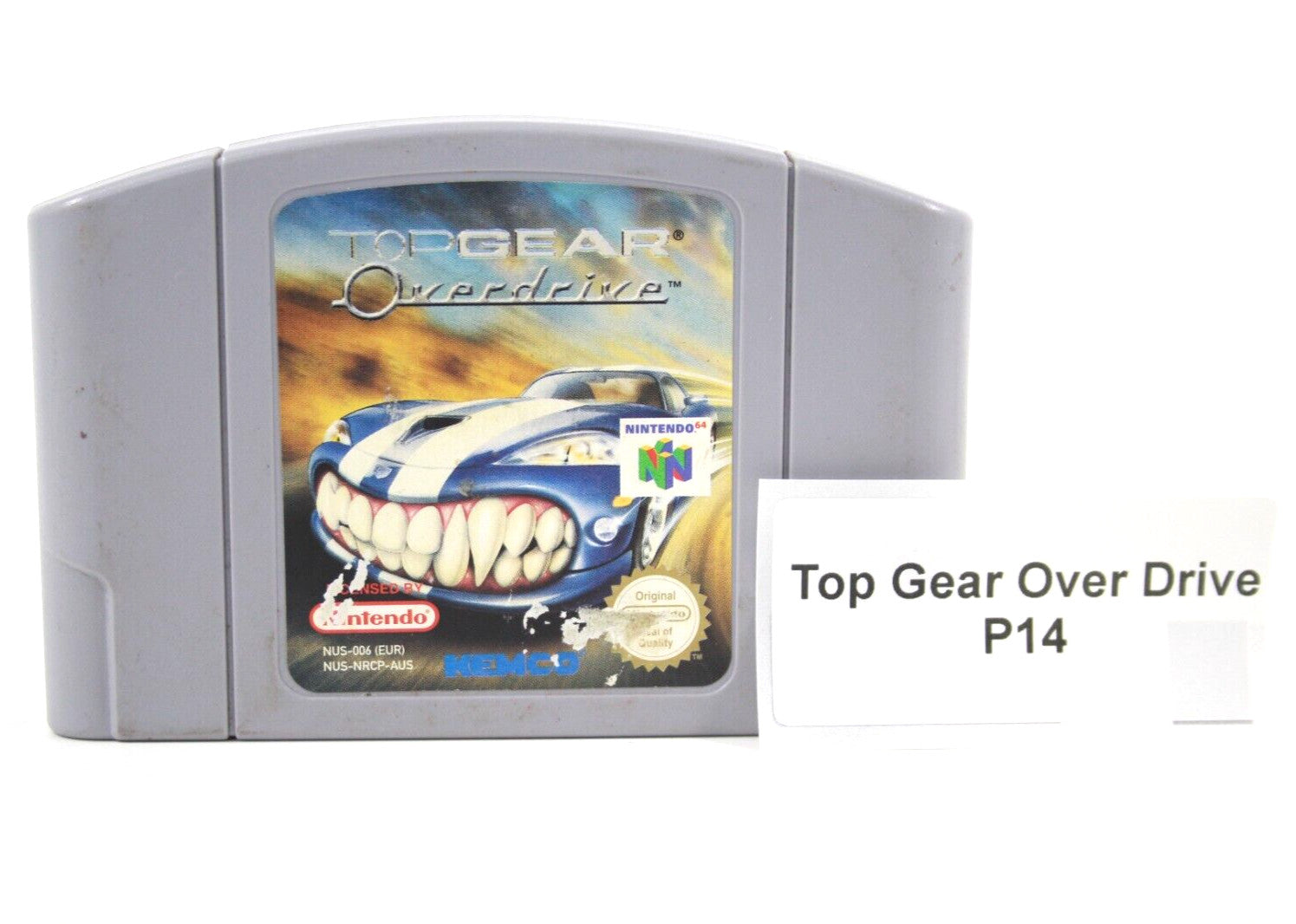 Top Gear Overdrive [CART ONLY] - Nintendo 64 (N64) [PAL] WITH WARRANTY