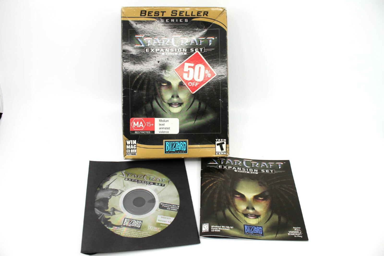 StarCraft: Brood War Expansion Set game for PC/Windows - Small Box - Boxed