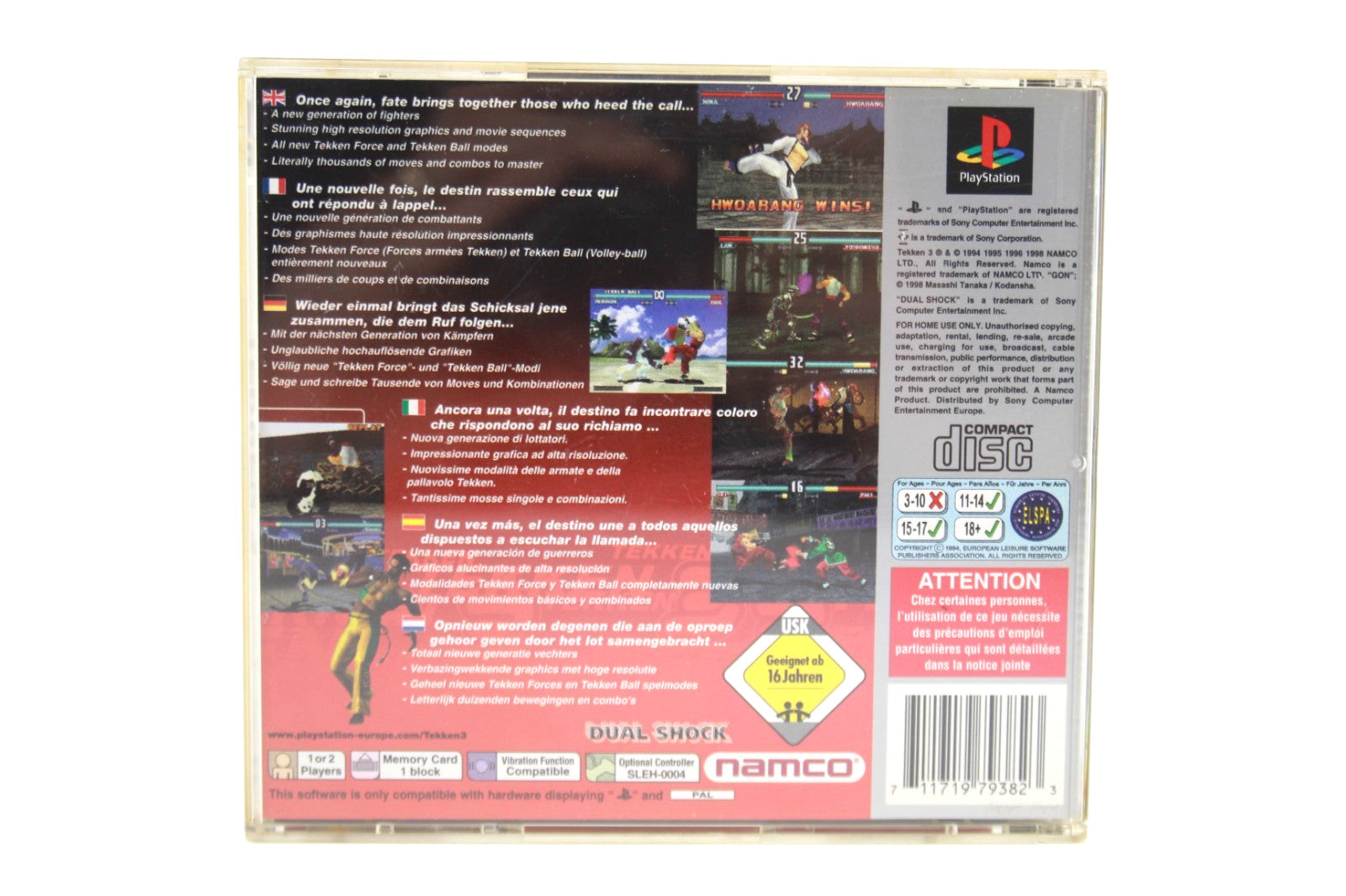 Tekken 3 [Platinum] - PlayStation 1 (PS1) [PAL] - WITH WARRANTY