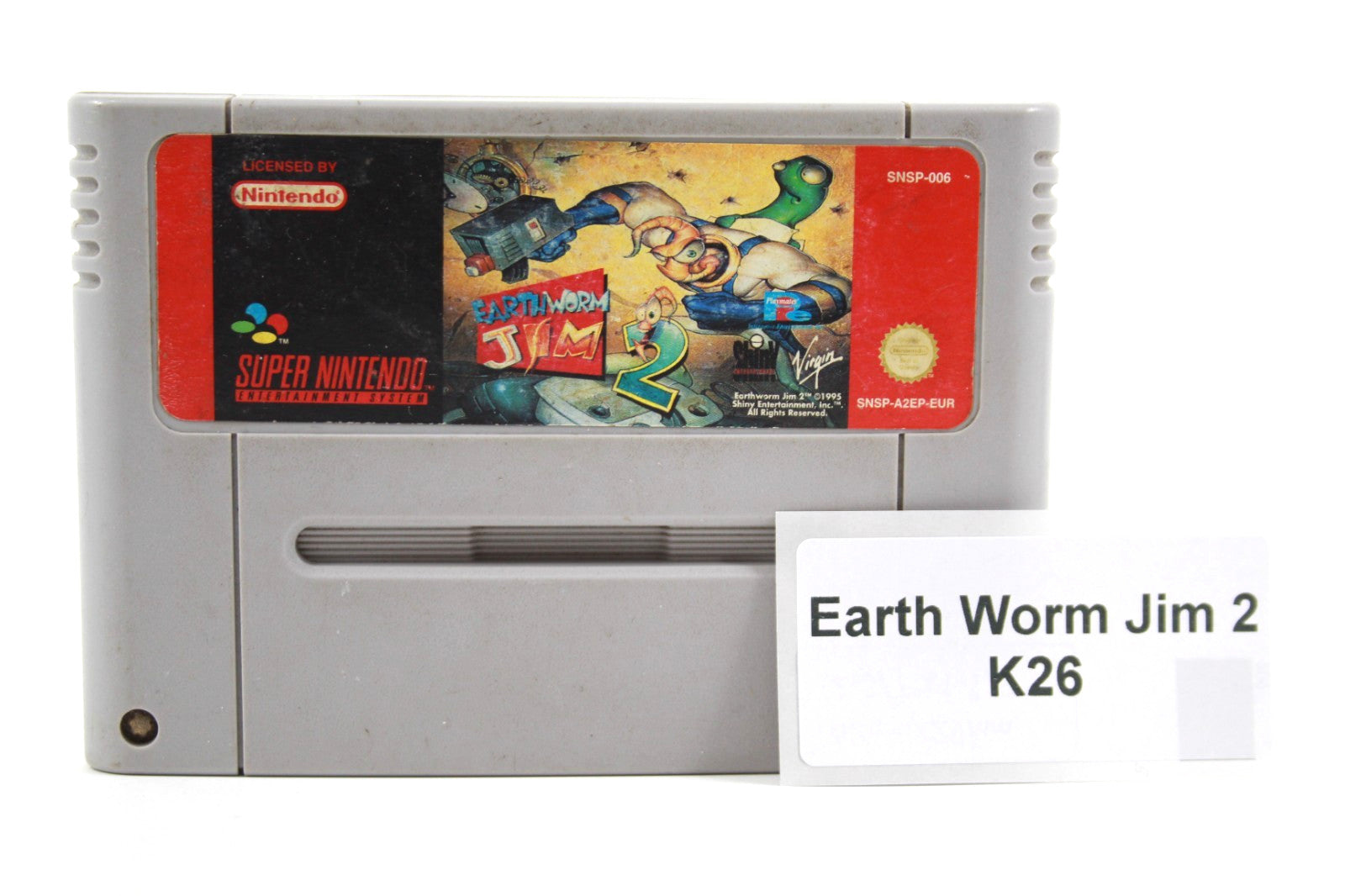 Earthworm Jim 2 [CART ONLY] - Super Nintendo (SNES) [PAL] - WITH WARRANTY