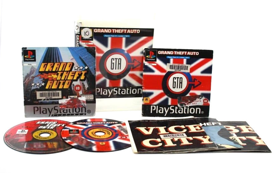 Grand Theft Auto + Grand Theft Auto Mission Pack London - PlayStation 1 [PAL]