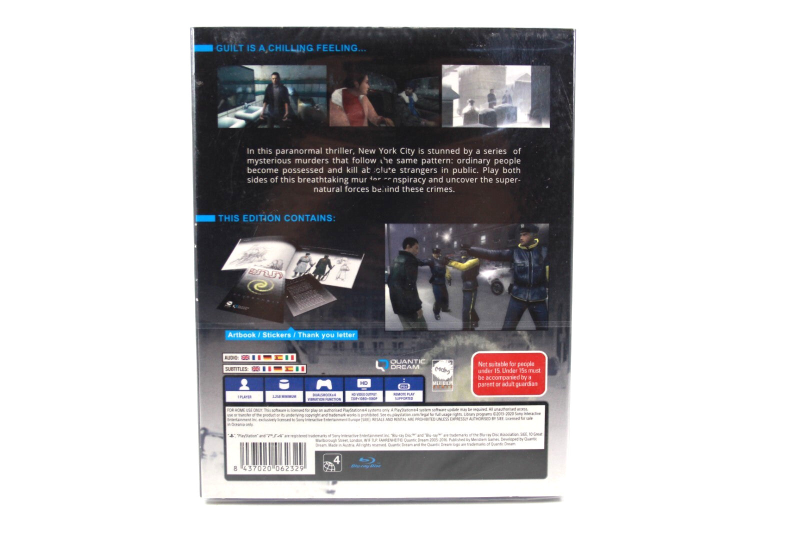 Fahrenheit 15th Anniversary Edition [BRAND NEW/SEALED] - PlayStation 4 (PS4) PAL