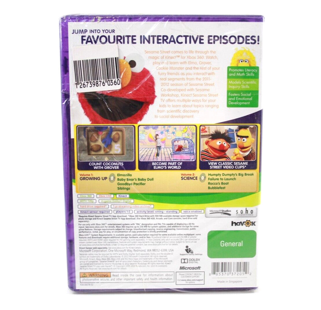1 2 3 Sesame Street Season 1 [BRAND NEW/SEALED - Xbox 360 [PAL] - WITH WARRANTY