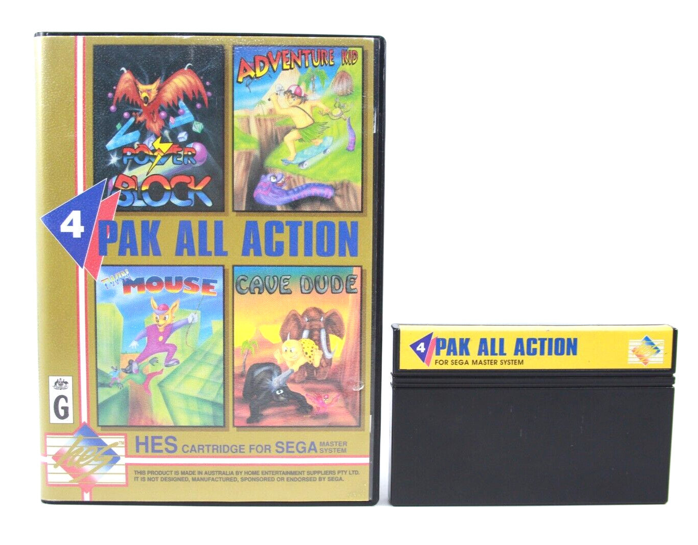 4 Pak All Action - SEGA Master System [PAL] - WITH WARRANTY
