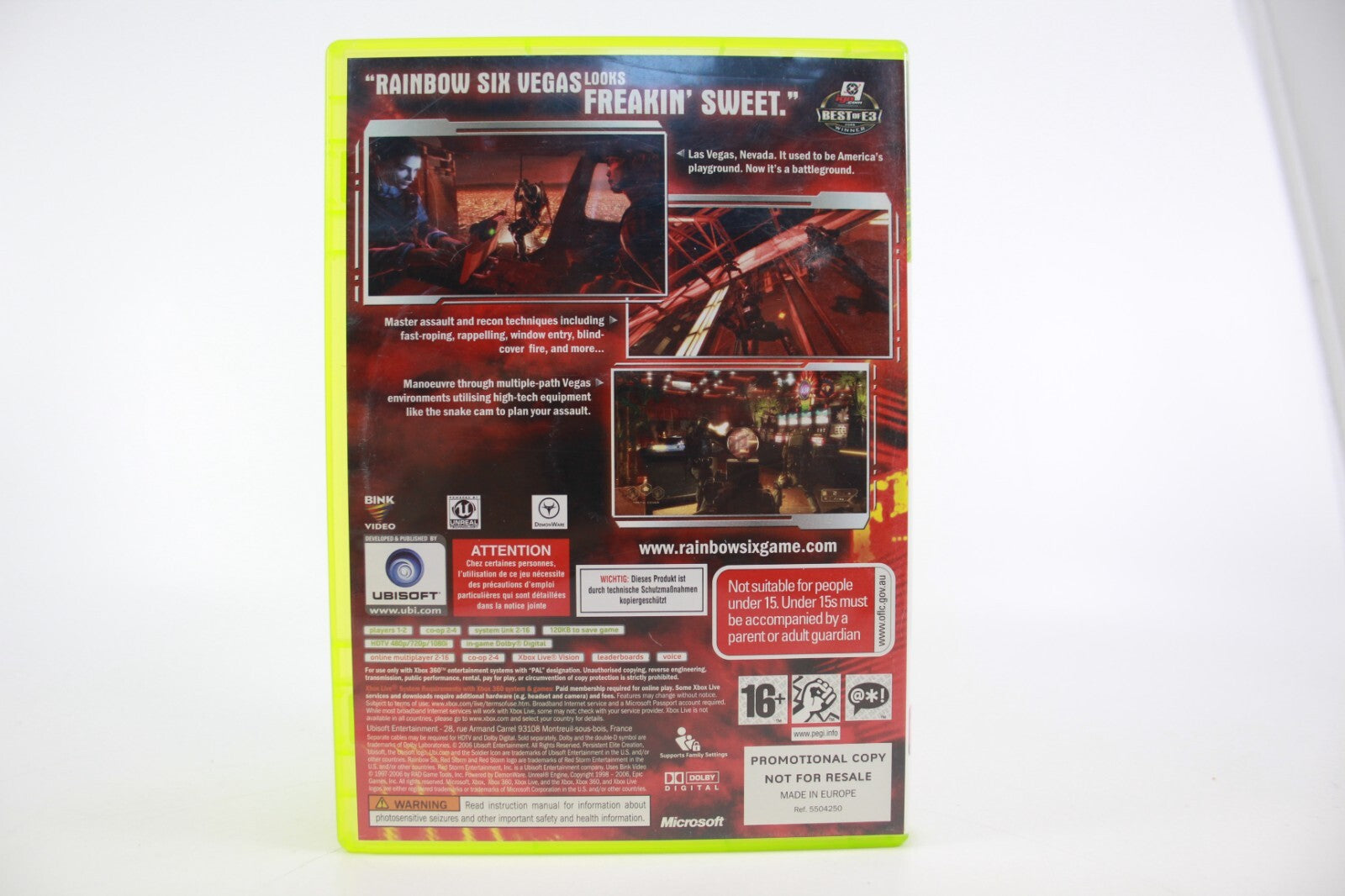Tom Clancy's Rainbow Six Vegas - PROMO COPY (Xbox 360) [PAL] - WITH WARRANTY