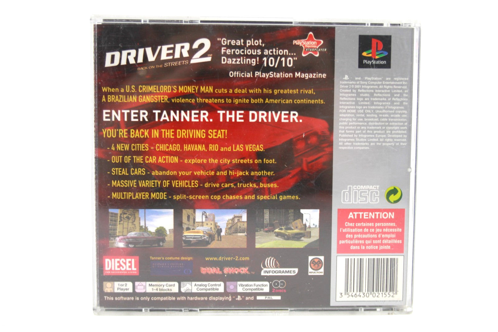 Driver 2 Back On The Streets - PlayStation (PS1) [PAL] - WITH WARRANTY *COS*