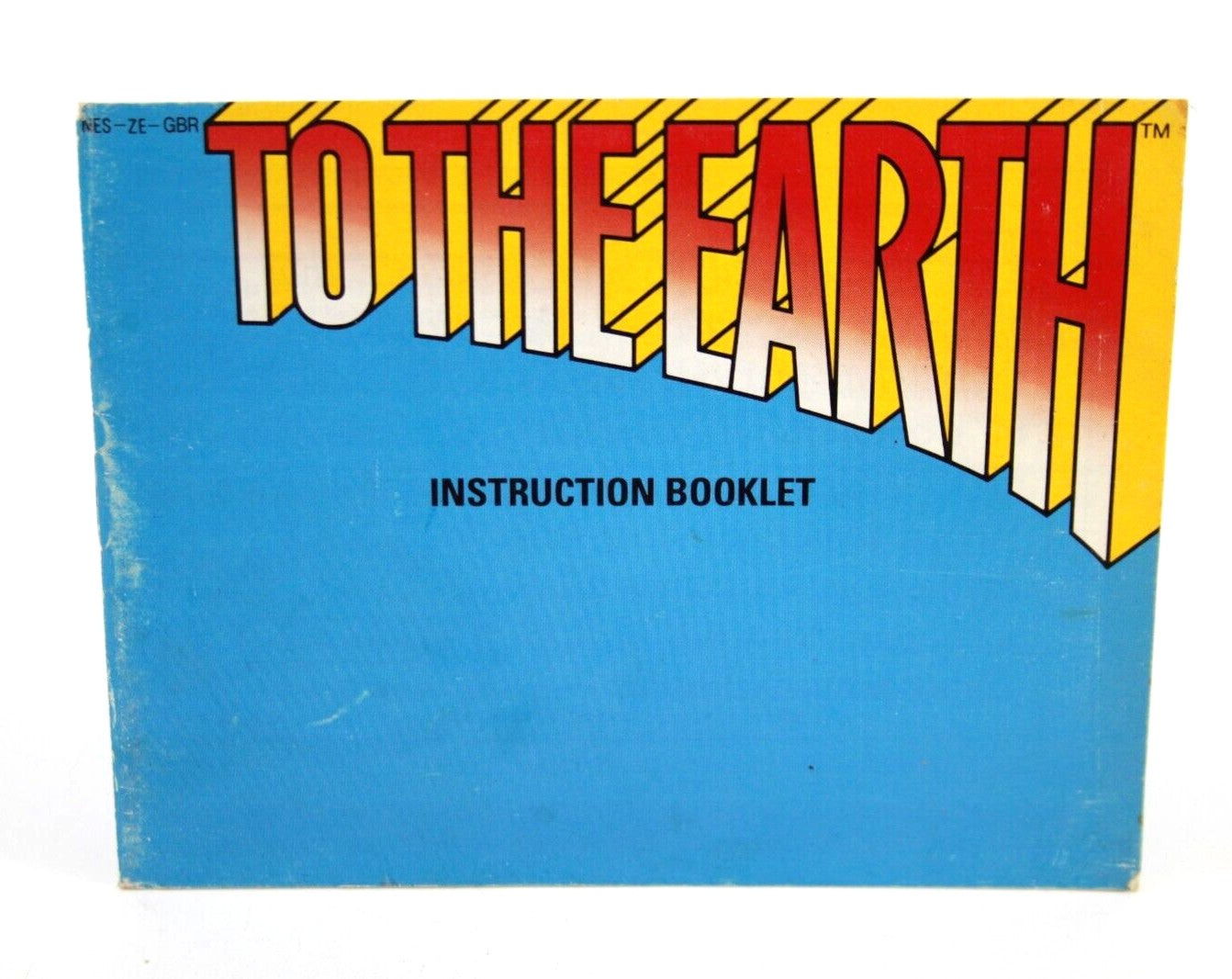 To The Earth - Nintendo Entertainment System (NES) [MANUAL ONLY]