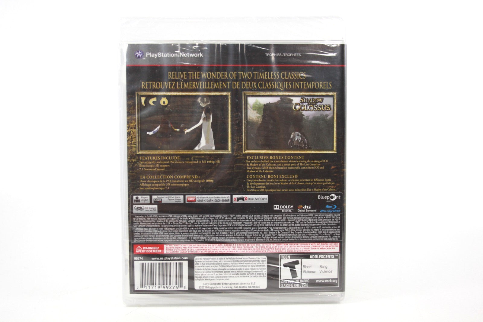 The Ico & Shadow Of The Colossus Collection [BRAND NEW/SEALED] - PlayStation 3