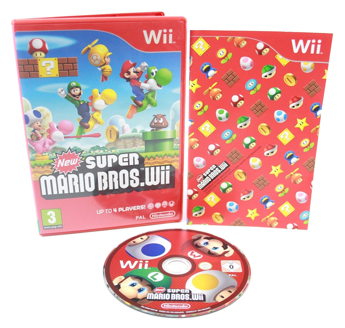 New Super Mario Bros Wii - Nintendo Wii [PAL] - WITH WARRANTY