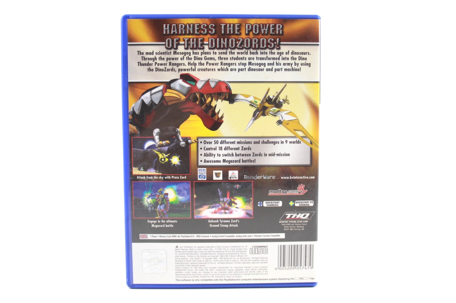 Power Rangers Dino Thunder - PlayStation 2 (PS2) [PAL] - WITH WARRANTY
