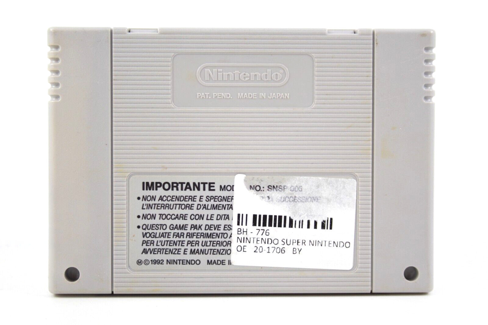 Virtual Soccer [CART ONLY] - Super Nintendo (SNES) [PAL] - WITH WARRAN