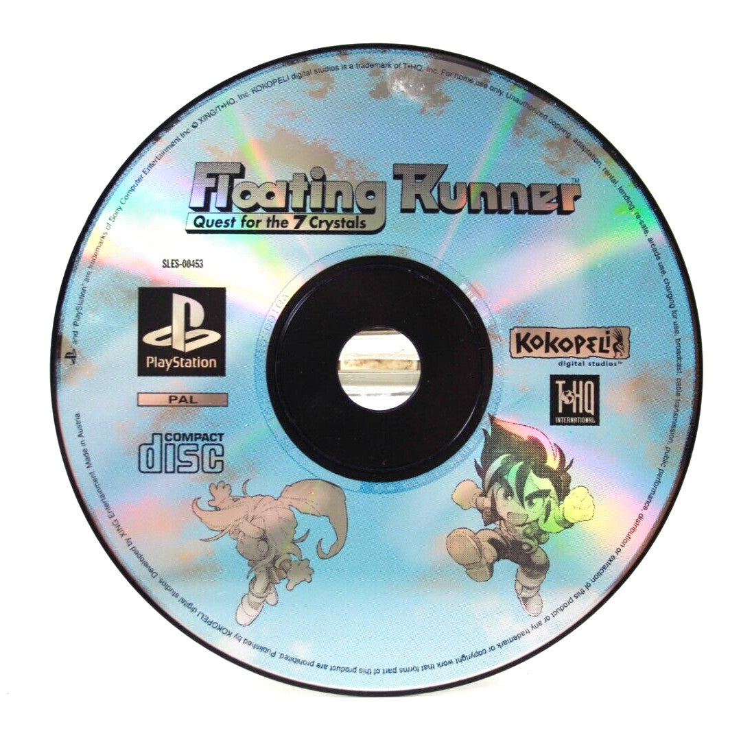 Floating Runner: Quest for the 7 Crystals - PlayStation 1 (PS1) [PAL] - WARRANTY