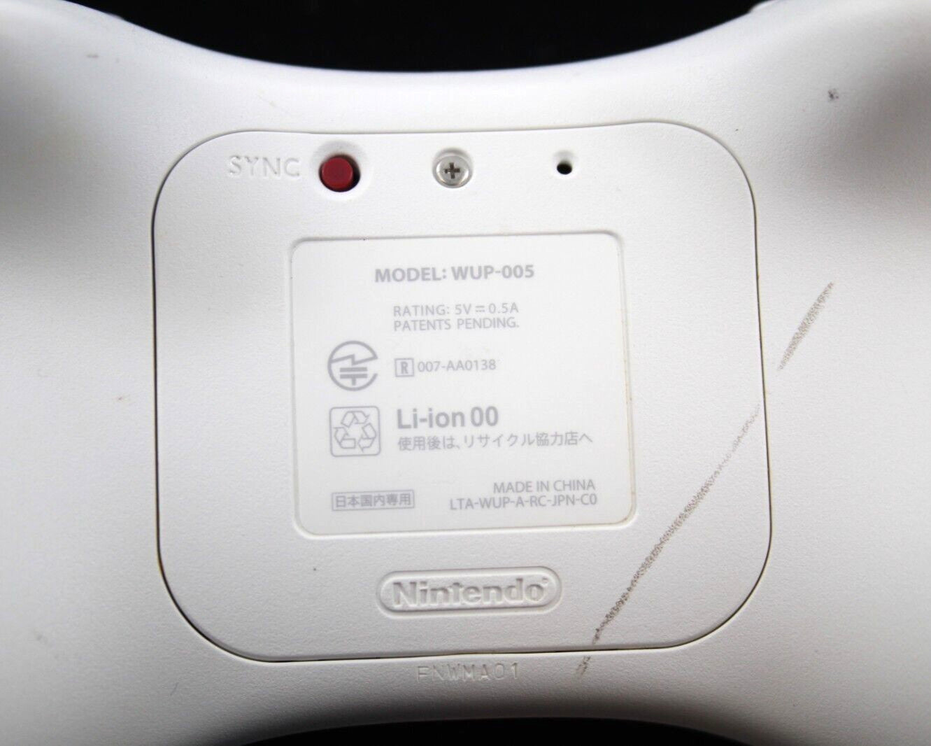 Genuine, Official Nintendo Wii U Pro Controller Wireless [WUP-005] White
