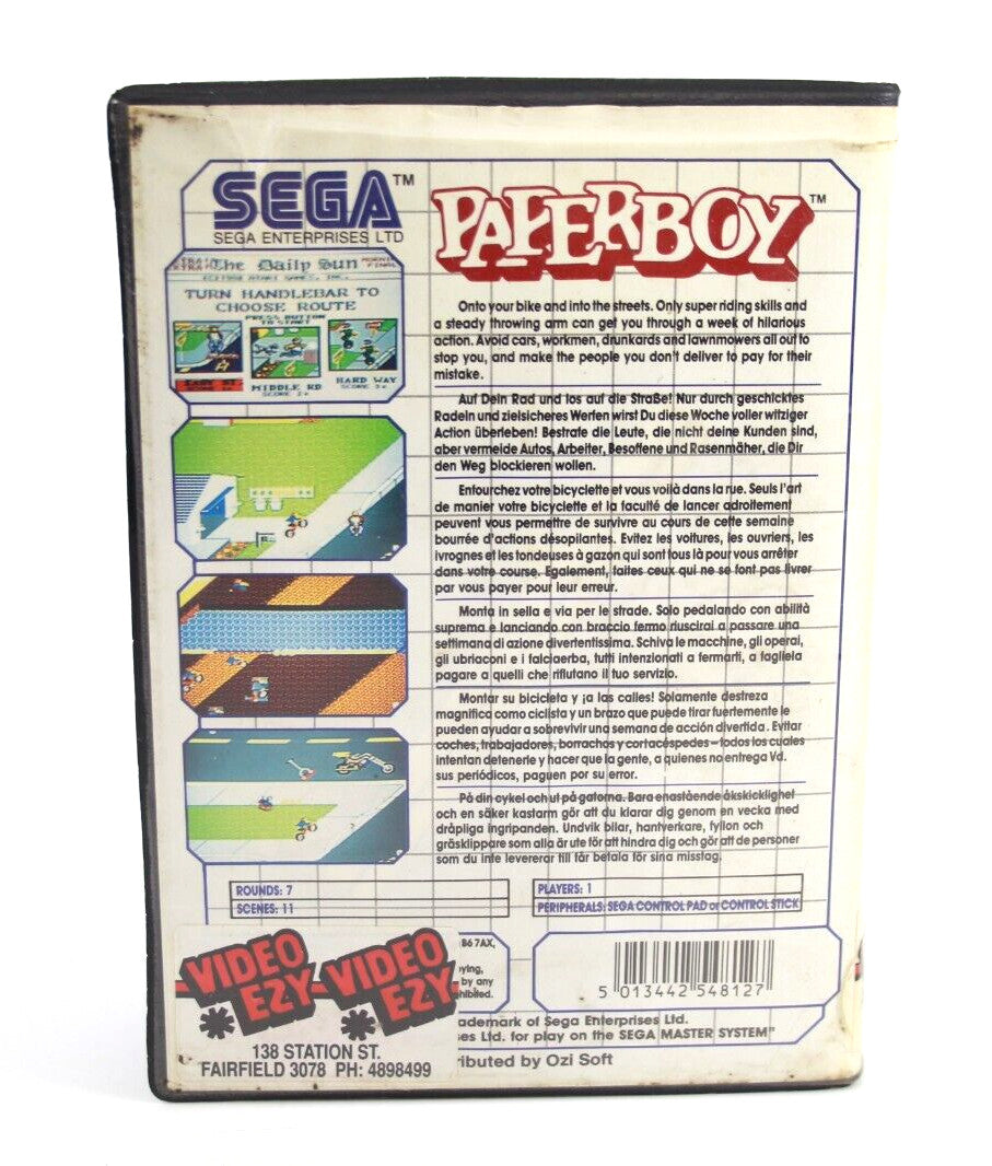 Paper Boy - SEGA Master System [PAL] - WITH WARRANTY