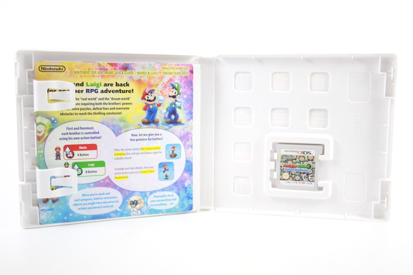 Mario Luigi Dream Team Bros - Nintendo 3DS [PAL] - WITH WARRANTY