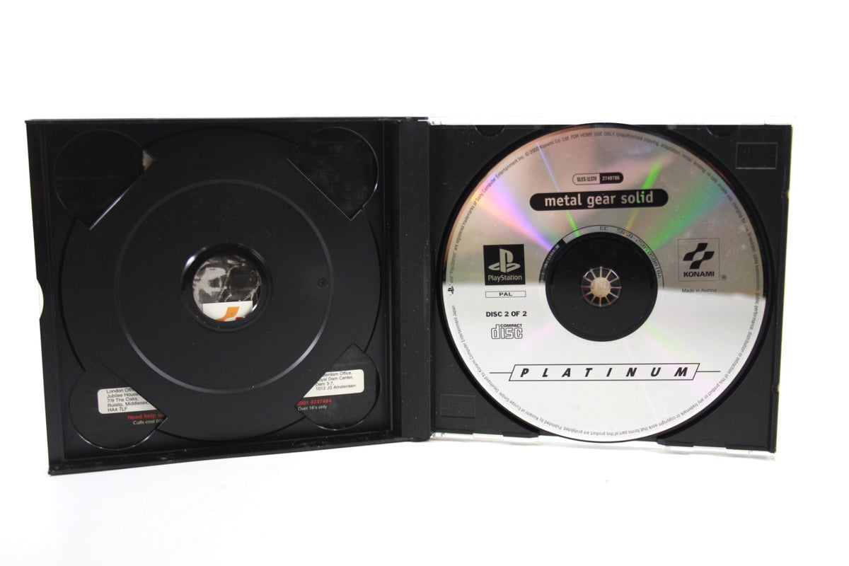 **MINT DISC** Metal Gear Solid (PS1) [PAL] - WITH WARRANTY [Platinum]