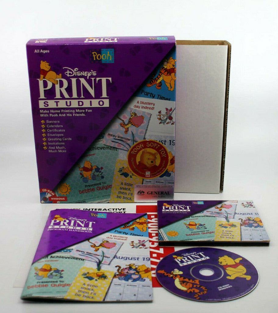 Disney's Disneys Print Studio game for PC/Windows - BIG BOX - BOXED