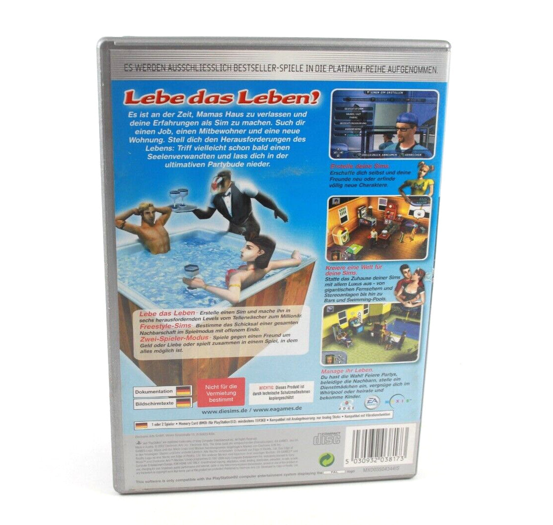 The Sims (Platinum) *German* - PlayStation 2 (PS2) [PAL] - WITH WARRANTY