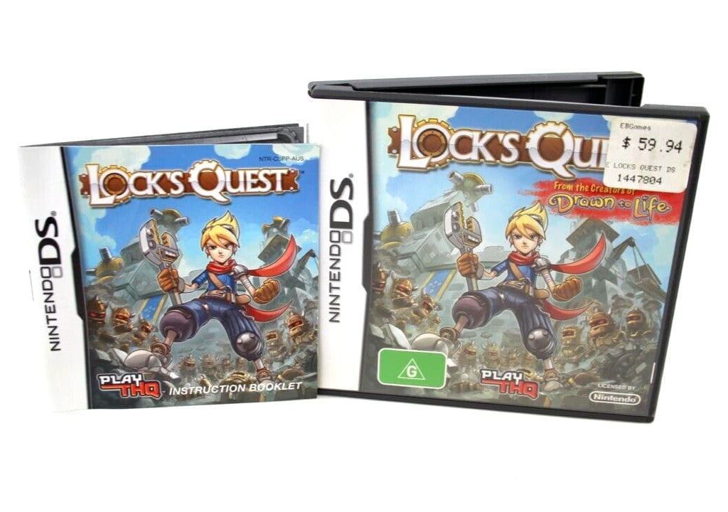 Lock's Quest - Nintendo DS [PAL] **CASE/MANUAL ONLY**
